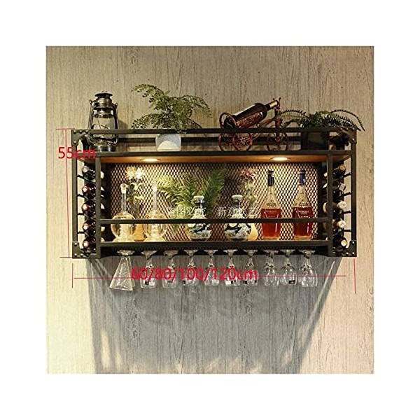 ZERAPH Casier à vin autoportant, armoires, Support à vin Mural, casier à vin Suspendu avec Support en Verre et étagère, Suppo