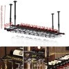 Présentoir à vin, casier à vin suspendu support daffichage de stockage de vin casier à verre à vin à lenvers casier à gobel