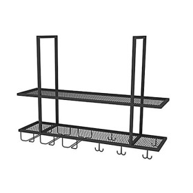 EVXOIJMS Casier à vin barre de fer cintre à lenvers support de verre à vin suspendu armoire à vin support barre décoration s