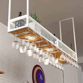 Porte-bouteille de vin, casier à vin suspendu, support de verre à vin, étagère, support de verre à vin, casier à verres à cha