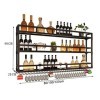 Casier à vin Organisateur Rack Casier À Vin Lumière Tenture Murale Armoire À Vin Bar Comptoir Décoration De Fond Casier À Ver