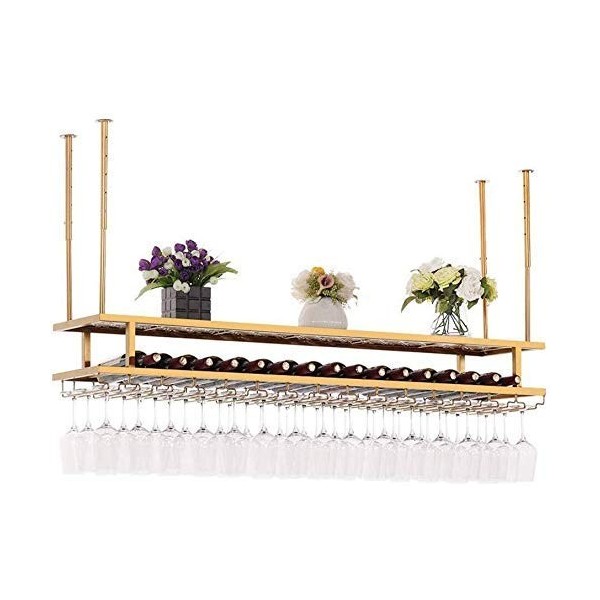 Support À Vin Local Or Casier À Vin Suspendu Casier À Verre À Vin Rouge À Lenvers Home Bar Casier À Vin Support De Rangement