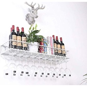 Casier à vin Mural en métal à Suspendre pour Verres à vin, rétro, Rangement Antique, 60 x 25 cm C 100 x 25 cm 