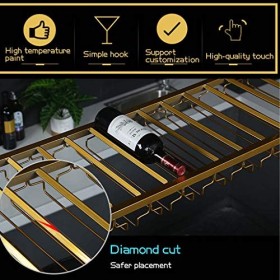 Casier à vin autoportant Armoires Porte-vin mural Casier à vin Porte-verre à vin au plafond Porte-vin en fer suspendu Process