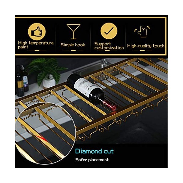 Casier à vin autoportant Armoires Porte-vin mural Casier à vin Porte-verre à vin au plafond Porte-vin en fer suspendu Process