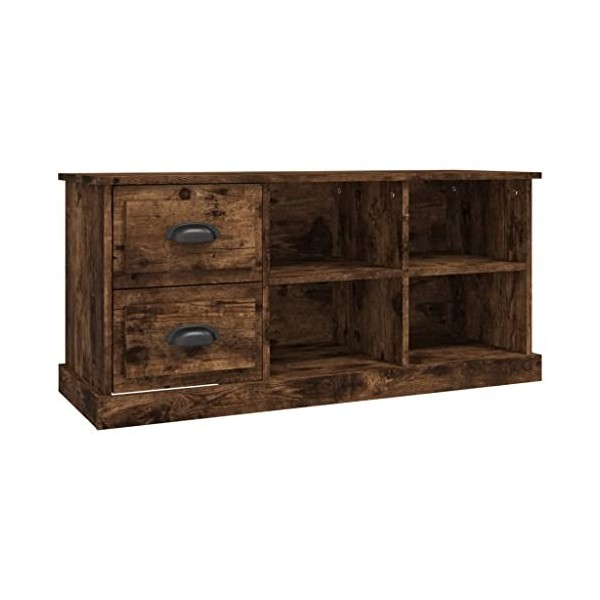 vidaXL Meuble TV, Armoire de Télévision avec Tiroirs et Compartiment, Meuble Télé de Salon, Armoire de Rangement Intérieur, M