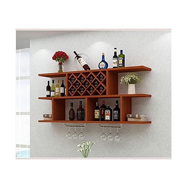 Casier à vin en bois Armoire à vin, support mural simple et moderne pour salle à manger, casier à vin décoratif, salon, maiso