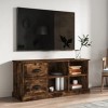 vidaXL Meuble TV, Armoire de Télévision avec Tiroirs et Compartiment, Meuble Télé de Salon, Armoire de Rangement Intérieur, M