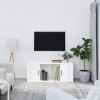 VEEKI Meuble TV, Meuble TV Suspendu, Meuble TV Industriel, Meuble TV Bois, Meuble Chambre, Convient pour Salon ou Chambre, Bl
