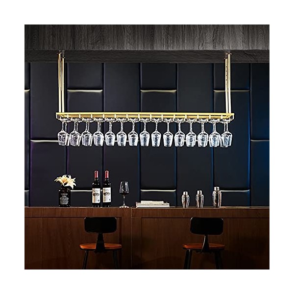 Étagère de plafond pour casier à vin, casier à vin suspendu, casier à verres à vin, cintre de bar de luxe léger/casier à vin/