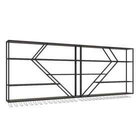 VVieer Casier à vin de Grande capacité for comptoir de Bar, Grand casier à vin Mural, casier à vin Flottant en Forme de Diama