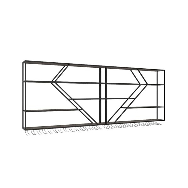 VVieer Casier à vin de Grande capacité for comptoir de Bar, Grand casier à vin Mural, casier à vin Flottant en Forme de Diama