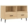 VEEKI Meuble TV, Meuble TV Suspendu, Meuble TV Industriel, Meuble TV Bois, Meuble Chambre, Convient pour Salon ou Chambre, Ch