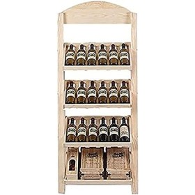 Porte-Bouteille Étagère À Vin Support De Rangement Casier À Vin en Bois Présentoir Type De Sol Casier À Vin Armoire Présentoi