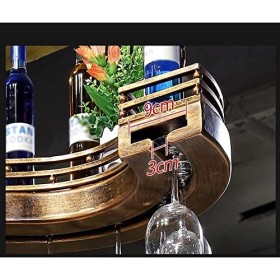 DEUYO Casier à vin Rouge Domestique de Style européen, casier à Verres à vin Rouge, gobelet à lenvers, Bar à vin Suspendu, A