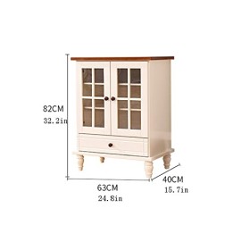 MOOWI Wine Cabinet Petite Armoire à vin en Bois, Armoire de Rangement de Cuisine multifonctionnelle, Armoire de Rangement Sim