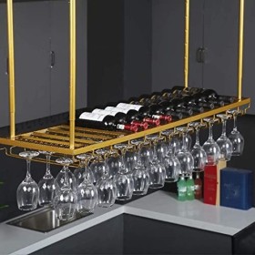 Casier à vin autoportant Armoires Porte-vin mural Casier à vin Porte-verre à vin au plafond Porte-vin en fer suspendu Process