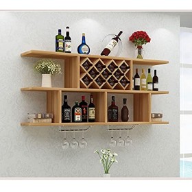 EVXOIJMS Casier à vin en Bois Armoire à vin, casier à vin Mural Simple et Moderne, casier à vin décoratif, casier à vin en Tr