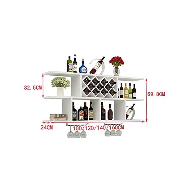 EVXOIJMS Casier à vin en Bois Armoire à vin, casier à vin Mural Simple et Moderne, casier à vin décoratif, casier à vin en Tr