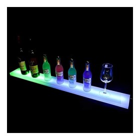 Umaxa ,Casiers à vin Affichage de Barre Lumineuse en Acrylique LED Casier à vin | Présentoir de Bouteilles Lumineux pour Bar 