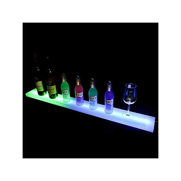 Umaxa ,Casiers à vin Affichage de Barre Lumineuse en Acrylique LED Casier à vin | Présentoir de Bouteilles Lumineux pour Bar 