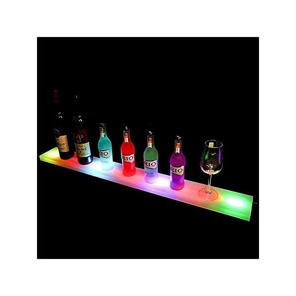 Umaxa ,Casiers à vin Affichage de Barre Lumineuse en Acrylique LED Casier à vin | Présentoir de Bouteilles Lumineux pour Bar 