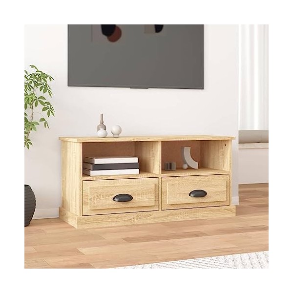 Générique Meuble TV chêne Sonoma 93x35,5x45 cm Bois dingénierie,21.9 KG,816467, Meubles, Meubles TV