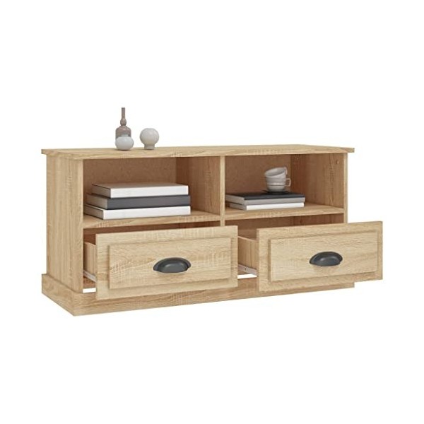 Générique Meuble TV chêne Sonoma 93x35,5x45 cm Bois dingénierie,21.9 KG,816467, Meubles, Meubles TV