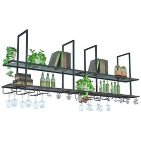 KOHARA Décorations Murales Casier À Vin Bar Restaurant Casier À Vin Décoration Bar Tenture Murale Casier À Verre À Vin Gobele