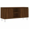 FAMIROSA Meuble TV chêne Marron 104x35x50 cm Bois dingénierie 20.4KG 