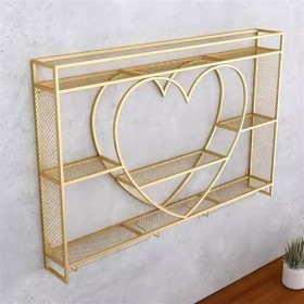 MOOWI Casier à vin Mural casier à vin Bar Refroidisseur à vin Maison présentoir en Fer casier à vin Blanc étagères à vin Col