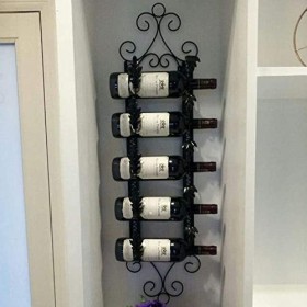 DEUYO Casier à vin en métal Moderne Casier à vin décoratif Support à vin - Casier à vin en Bouteille Casier à Bouteilles de v