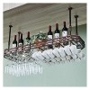 Casier à vin suspendu avec support en verre et étagère, support à gobelets pour la maison, décoration créative européenne, ci