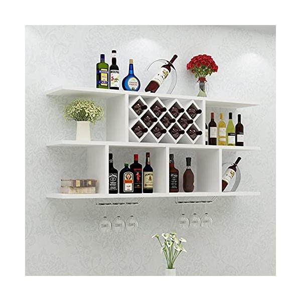 Casier à vin en bois Armoire à vin, support mural simple et moderne pour salle à manger, casier à vin décoratif, salon, maiso