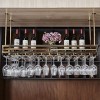Casier à vin Organisateur Rack Casier à vin Comptoir de Bar Suspendu Gobelet Rack Bar Casier à Vin À lenvers Casier à Verre 