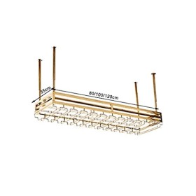 Casier à vin Organisateur Rack Casier à vin Comptoir de Bar Suspendu Gobelet Rack Bar Casier à Vin À lenvers Casier à Verre 