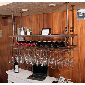 Casier à vin Suspendu casier à Verre à vin à lenvers Maison Bar casier à vin casier à Verre à vin casier à gobelet Stockage 