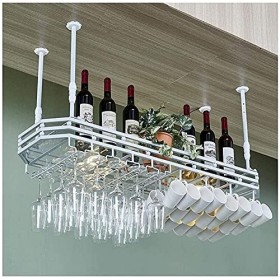Casier à vin Suspendu avec Support en Verre et étagère, Porte-gobelet Domestique, décoration créative européenne, Cintre pour