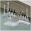Casier à vin Suspendu avec Support en Verre et étagère, Porte-gobelet Domestique, décoration créative européenne, Cintre pour