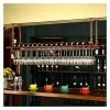 Casier à vin Suspendu avec Support en Verre et étagère, casier à vin au Plafond, casier à vin Suspendu, casier à vin, présent