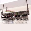 Casier à vin Suspendu avec Support en Verre et étagère, Support créatif pour Verres à vin, présentoir à lenvers, casier à vi