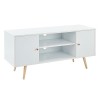 BAÏTA Meuble TV, Blanc, L116cm ANNETTE01