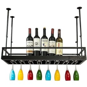 AARONG Casier à vin autoportant Armoires Porte-vin mural Casiers à vin Porte-gobelets à vin Porte-verre à vin suspendu Gobele