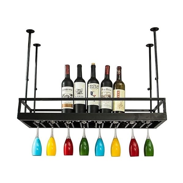 AARONG Casier à vin autoportant Armoires Porte-vin mural Casiers à vin Porte-gobelets à vin Porte-verre à vin suspendu Gobele