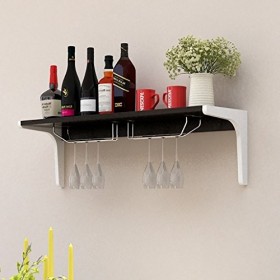 Étagères Étagère à vin en bois créative à suspendre au mur, présentoir mural personnalisé, support de bar de loisirs, casier 