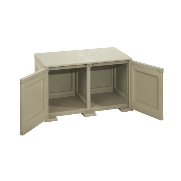 TONTARELLI 8085547908 Meuble Bas/Télé 2 Portes Pleines Plastique Polypropylène