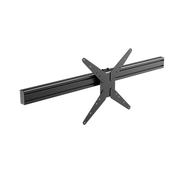 Trak Racer - Pièce centrale de support pour moniteur avec support Vesa - Profil central jusquà 80" et 1&nbsp;200 mm de long