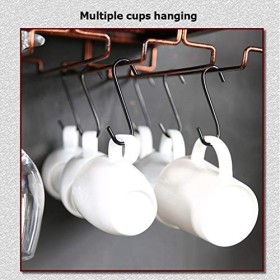 GttuiT Casier à vin unité de Bar étagères flottantes Supports muraux à vin, Support en Verre de Bouteille, casier à vin Rusti