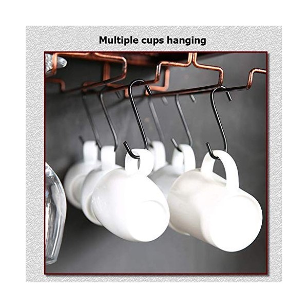 GttuiT Casier à vin unité de Bar étagères flottantes Supports muraux à vin, Support en Verre de Bouteille, casier à vin Rusti