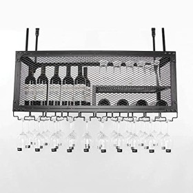 Casier à vin Organisateur Casier À Vin Bar Casier À Verre À Vin Suspendu Casier À Verre Suspendu Armoire À Vin Créative Gobel